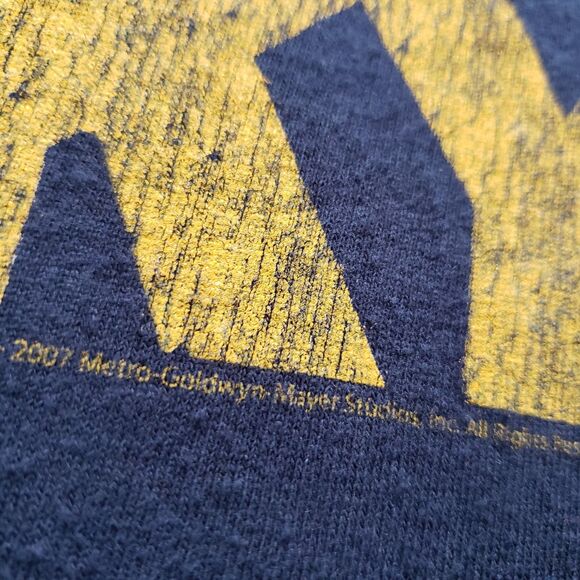 Vintage Rocky Balboa Philly Steps Size 2XL Boxy Mens Blue T-Shirt 2007 Boxing - Picture 3 of 7